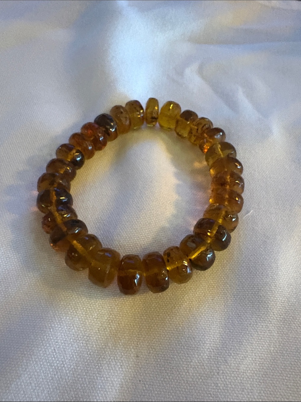 Amber Bead Stretch Bracelet - Women Jewelry